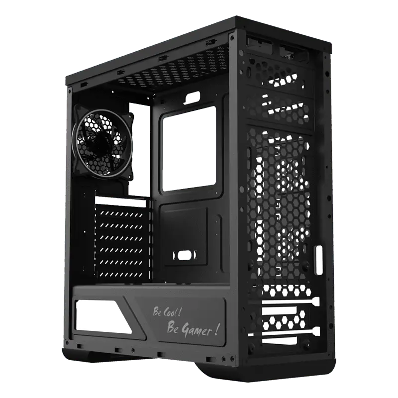 Gamemax SHINE Midi-Tower Negru