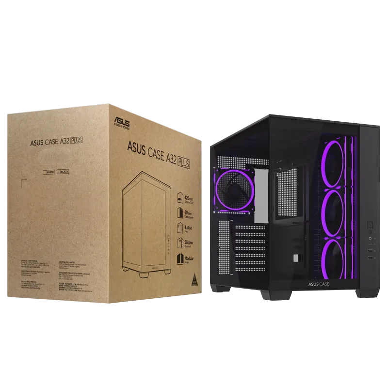 ASUS A32 Plus Midi-Tower Negru