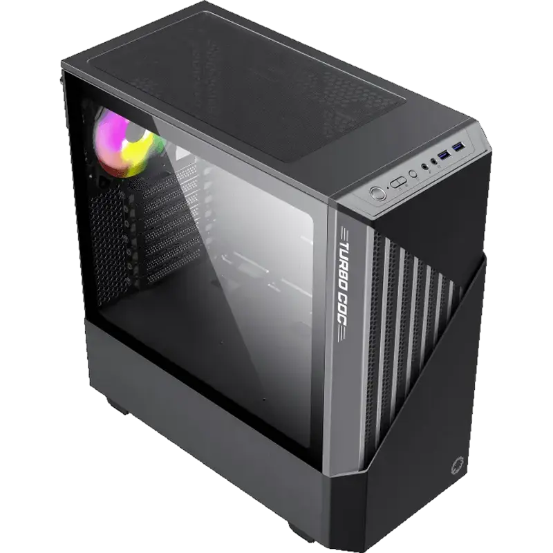 Gamemax CONTAC COC Midi-Tower Negru