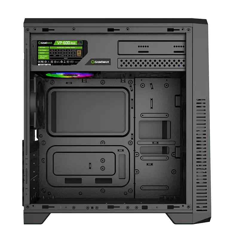 Gamemax G561-BK Midi-Tower Negru