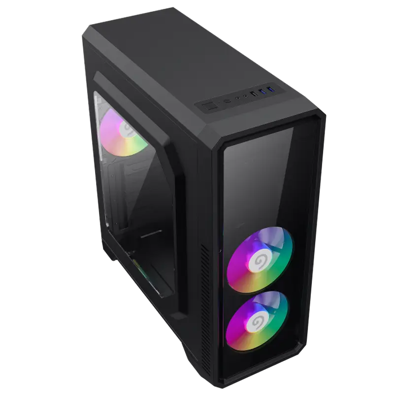 Gamemax G561-BK Midi-Tower Negru
