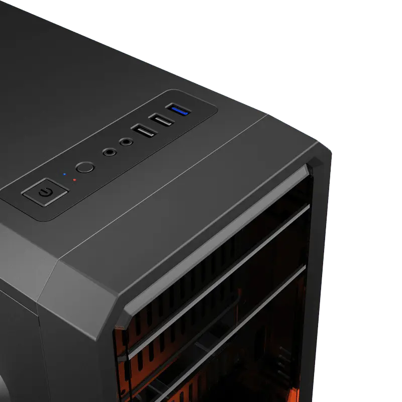 Gamemax G561-BK Midi-Tower Negru