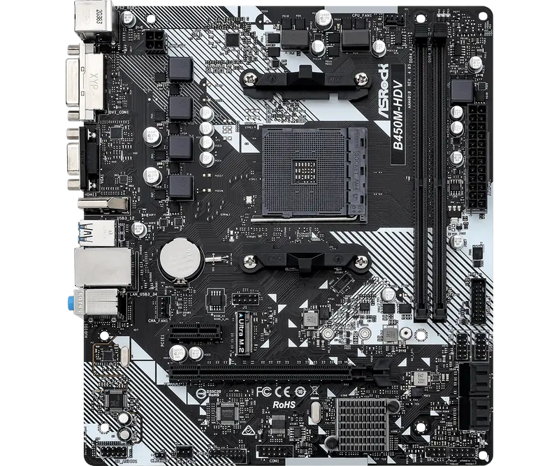 ASRock B450M-HDV R4.0 AM4 Micro-ATX