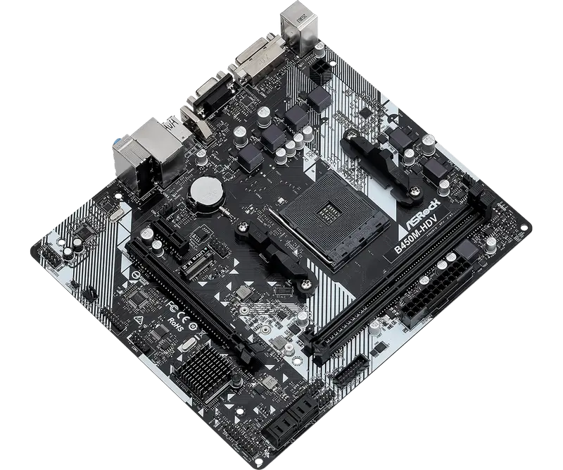 ASRock B450M-HDV R4.0 AM4 Micro-ATX