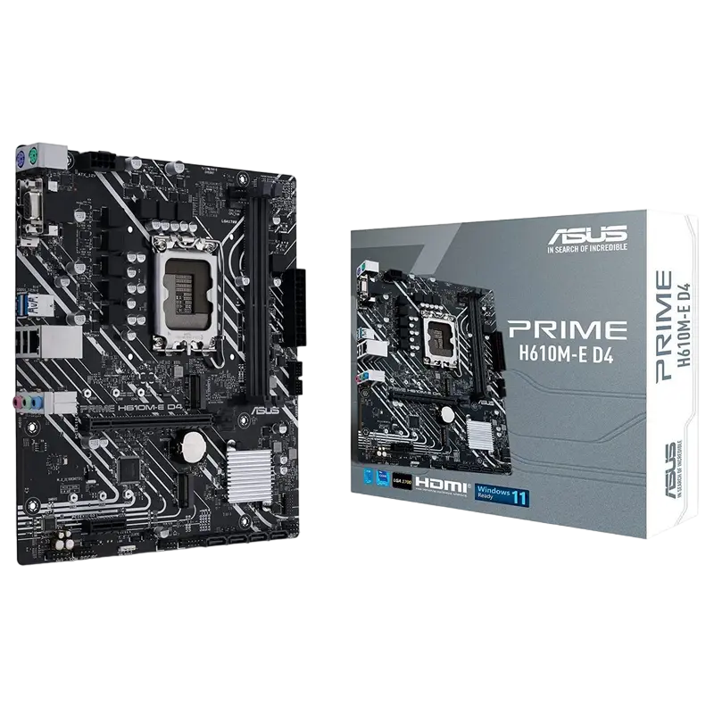 ASUS PRIME H610M-E D4 LGA1700 Micro-ATX