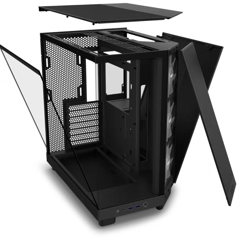NZXT H6 Flow RGB Midi-Tower Negru