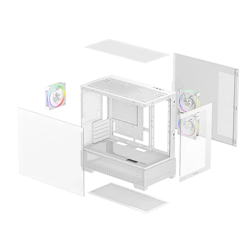 Deepcool CG380 3F WH Mini-Tower Белый