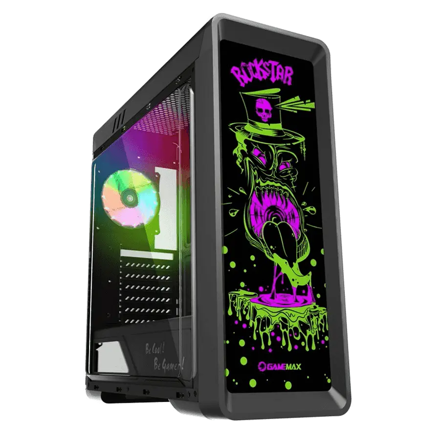Gamemax ROCKSTAR Midi-Tower Negru