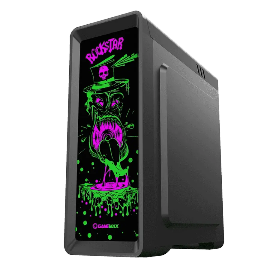 Gamemax ROCKSTAR Midi-Tower Negru