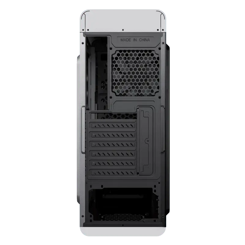 Gamemax MOONLIGHT FRGB WT Midi-Tower Alb