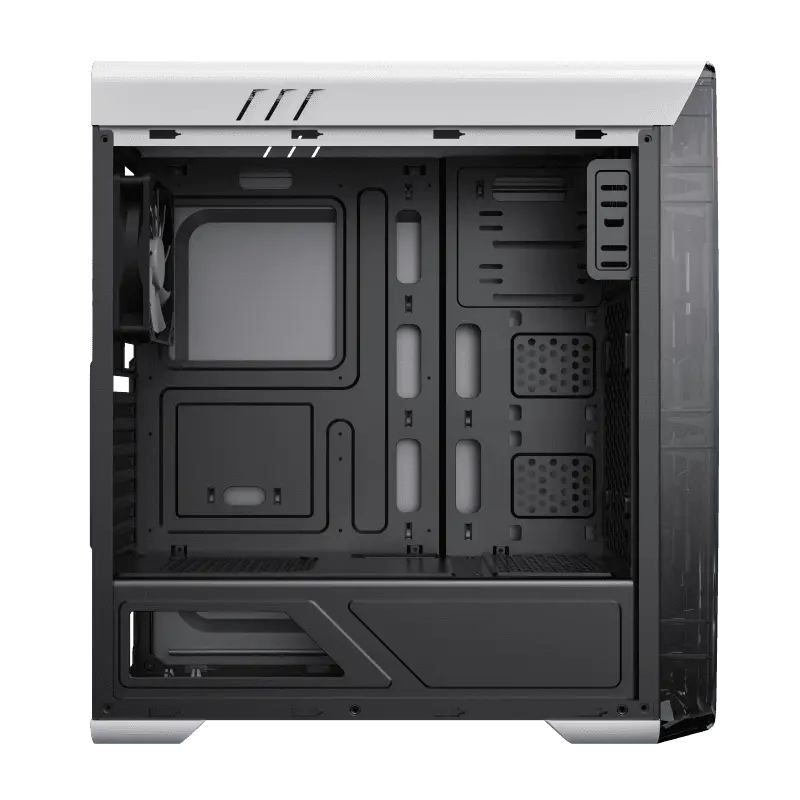Gamemax MOONLIGHT FRGB WT Midi-Tower Alb