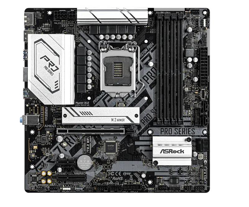 ASRock H570M PRO4 LGA1200 Micro-ATX