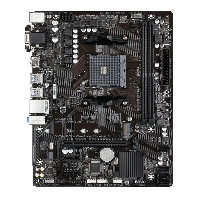 Gigabyte GA-A320M-S2H 1.1-3.0 AM4 Micro-ATX