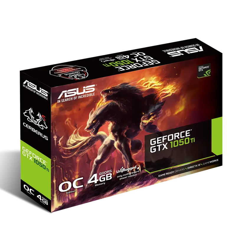 ASUS Cerberus GeForce GTX 1050 Ti OC
