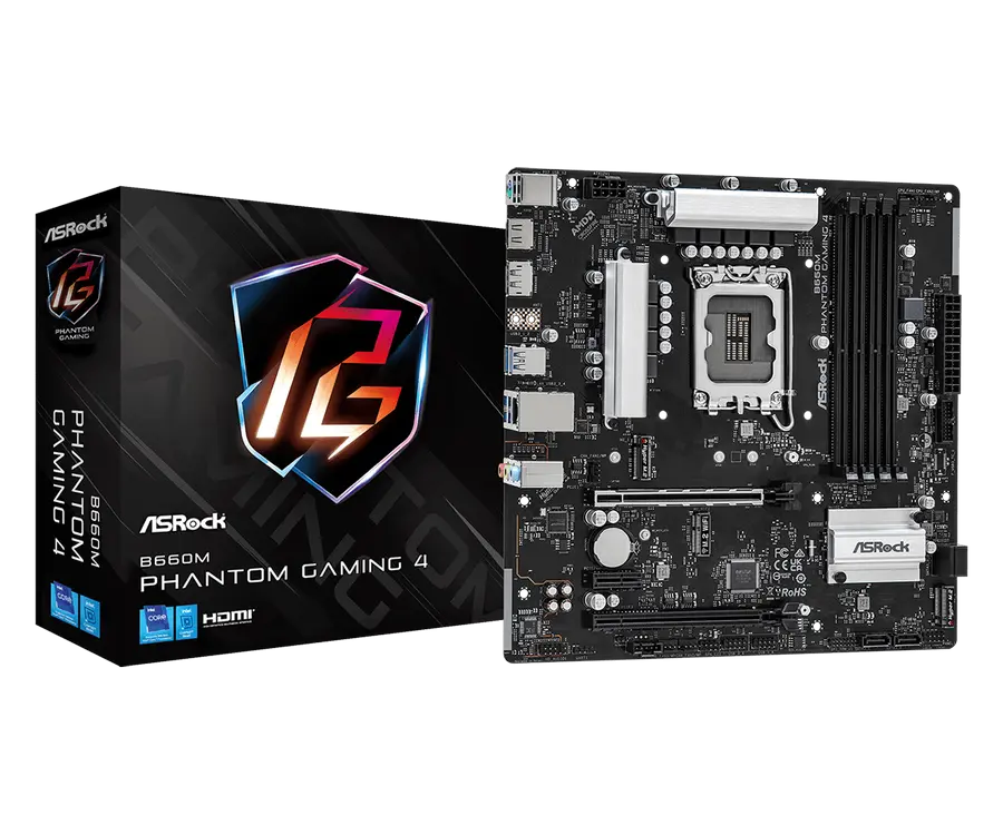 ASRock B660M PHANTOM GAMING 4 LGA1700 Micro-ATX