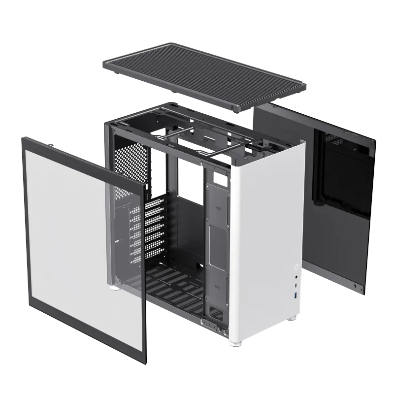 Gamemax SPARK PRO WT Mini-Tower Alb