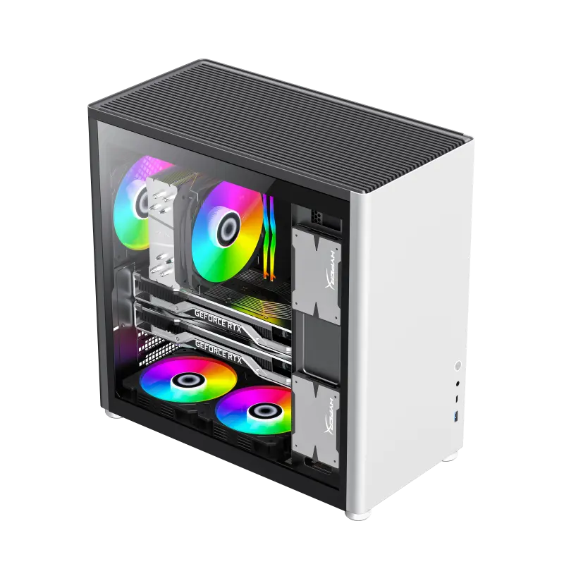 Gamemax SPARK PRO WT Mini-Tower Alb