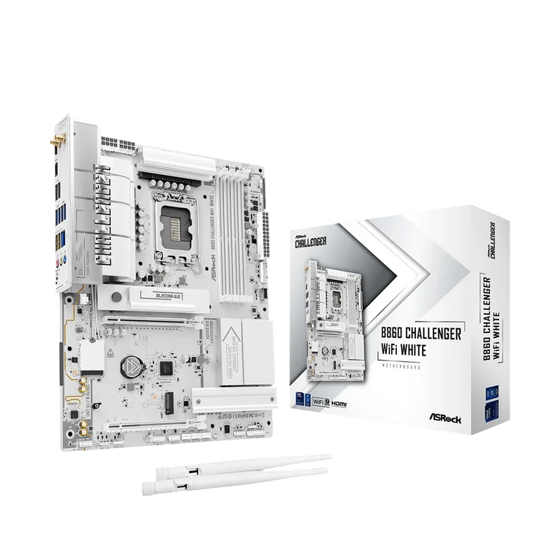 ASRock B860 Challenger WiFi White LGA1851 ATX