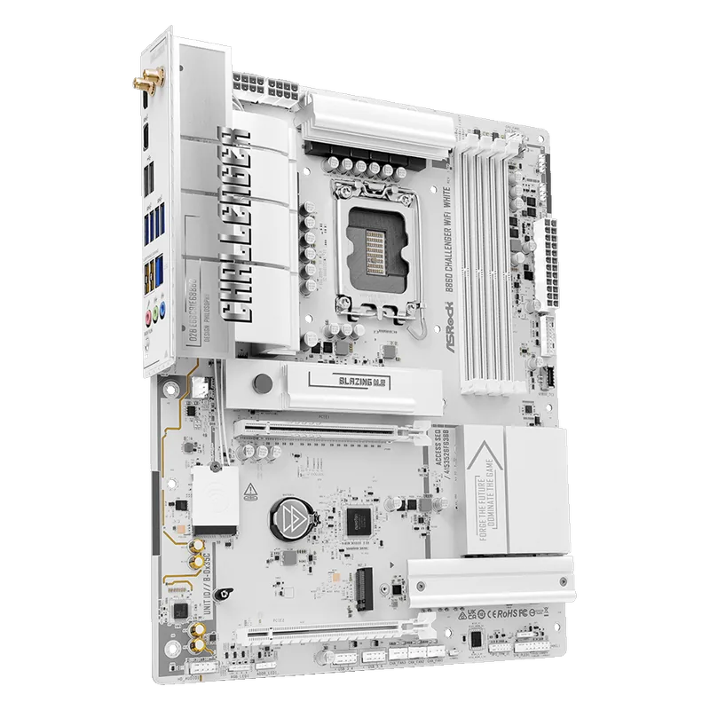 ASRock B860 Challenger WiFi White LGA1851 ATX