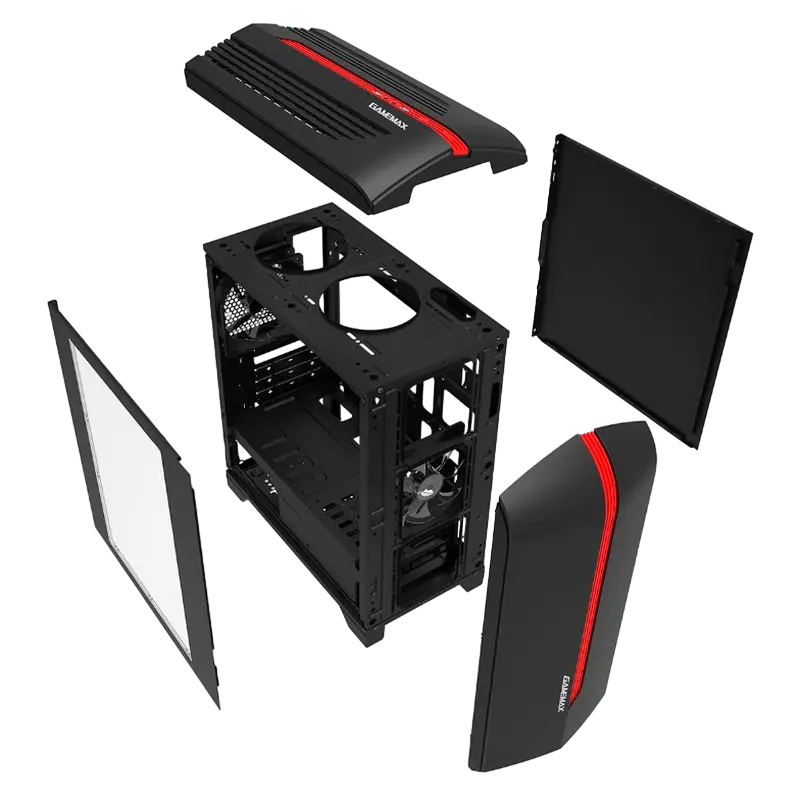 Gamemax CENTAURI Midi-Tower Negru