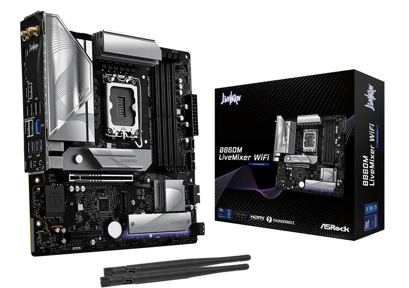 ASRock B860M LIVEMIXER WIFI LGA1851 Micro-ATX
