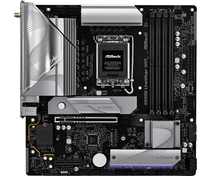 ASRock B860M LIVEMIXER WIFI LGA1851 Micro-ATX