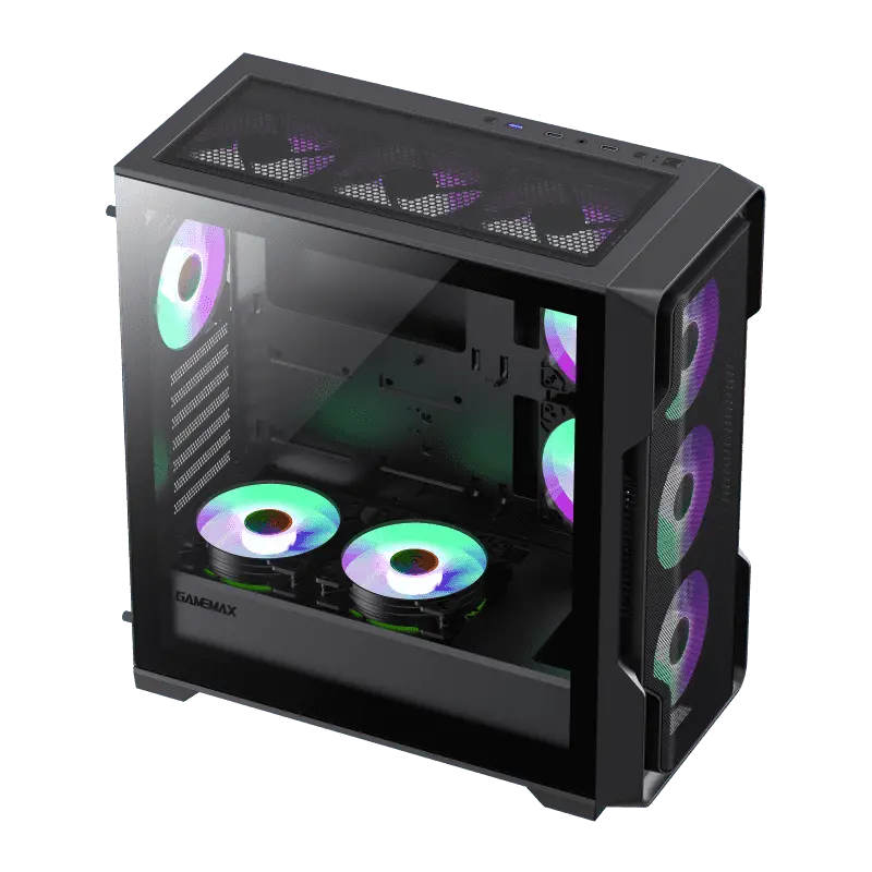 Gamemax SIEGE BK Midi-Tower Negru