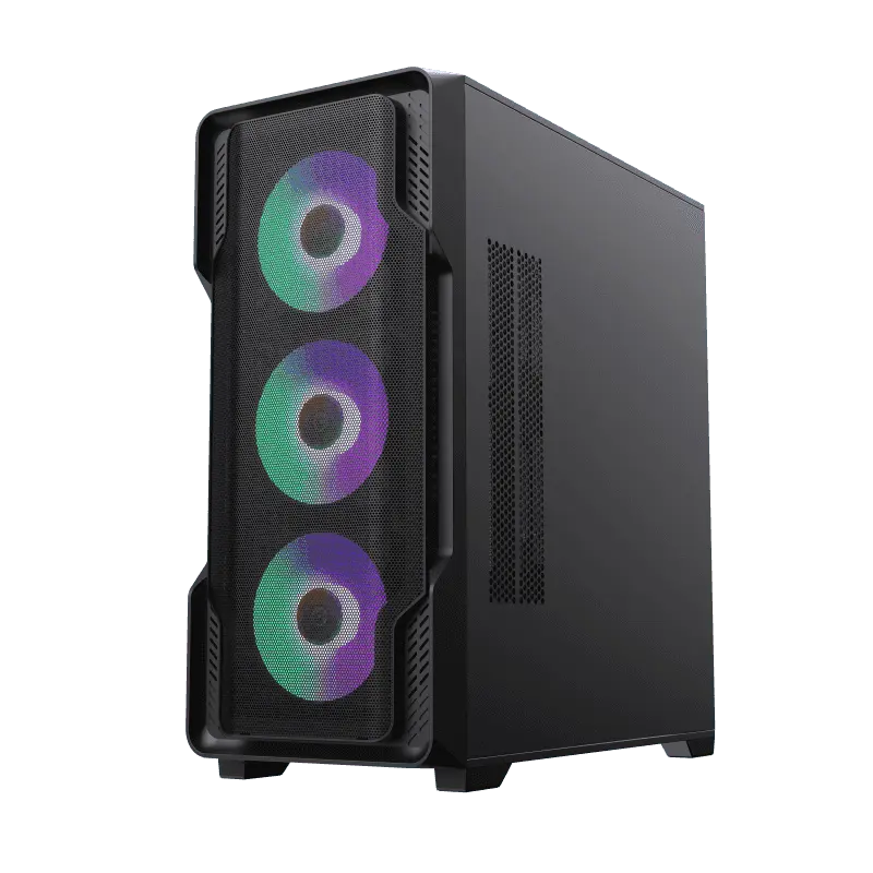 Gamemax SIEGE BK Midi-Tower Negru