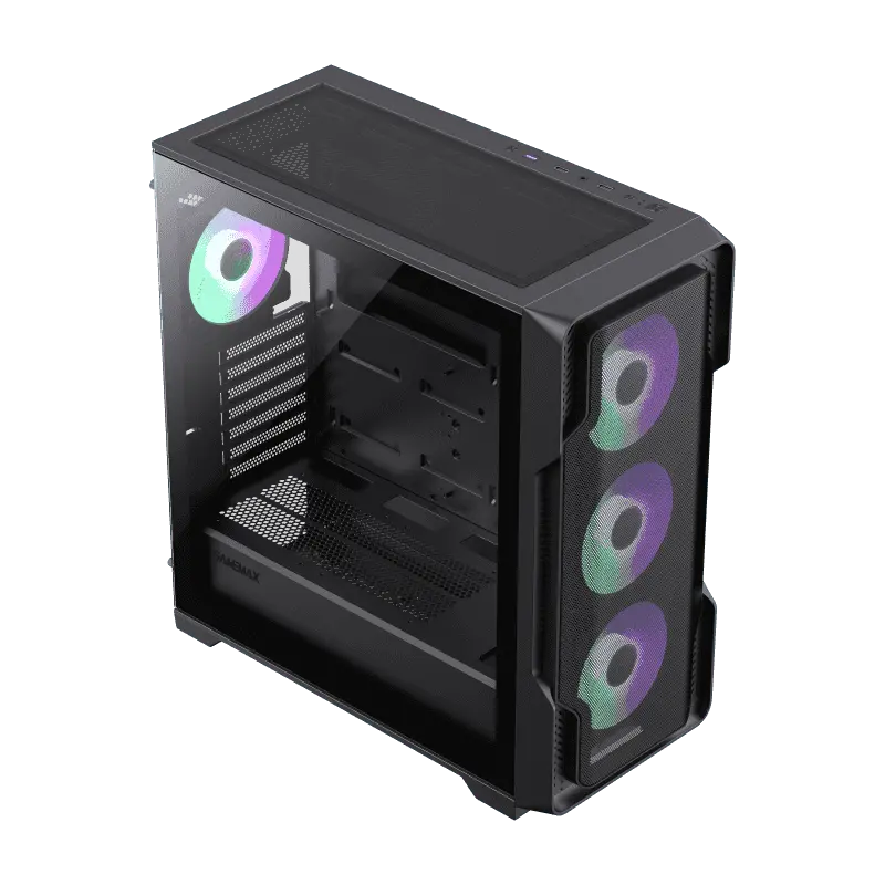 Gamemax SIEGE BK Midi-Tower Negru