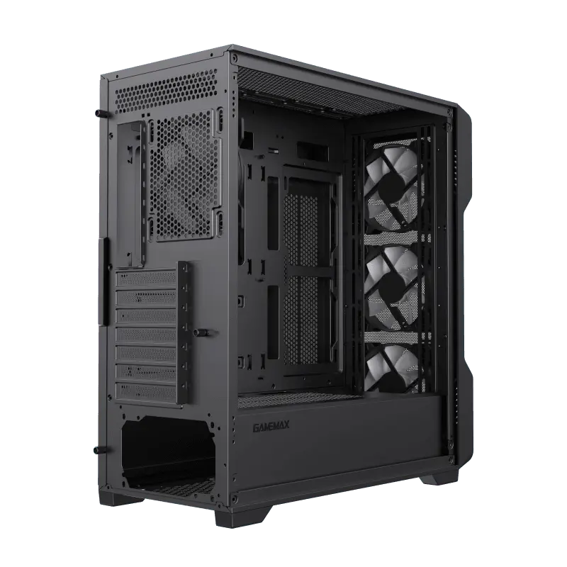 Gamemax SIEGE BK Midi-Tower Negru