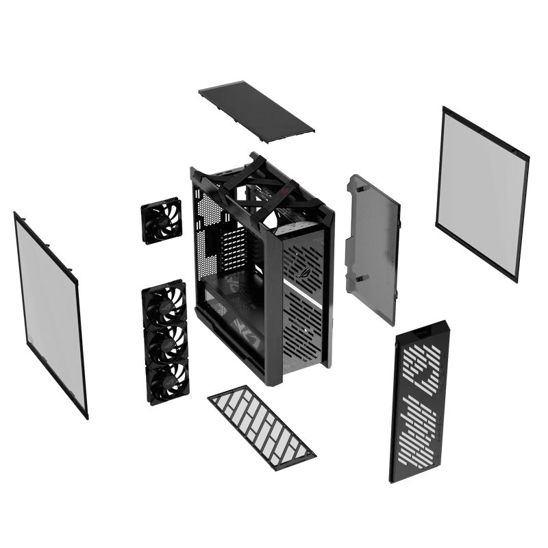 ASUS ROG Strix Helios II GX601S Midi-Tower Negru