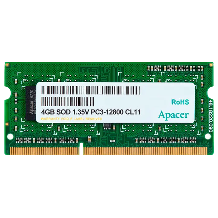 Apacer AS04GFA60CATBGJ 4GB DDR3 1600MHz SODIMM