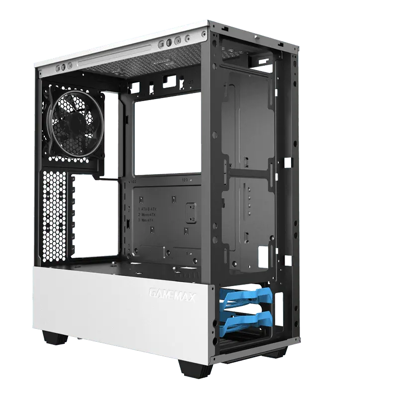 Gamemax PANDA T802 WT Midi-Tower Alb