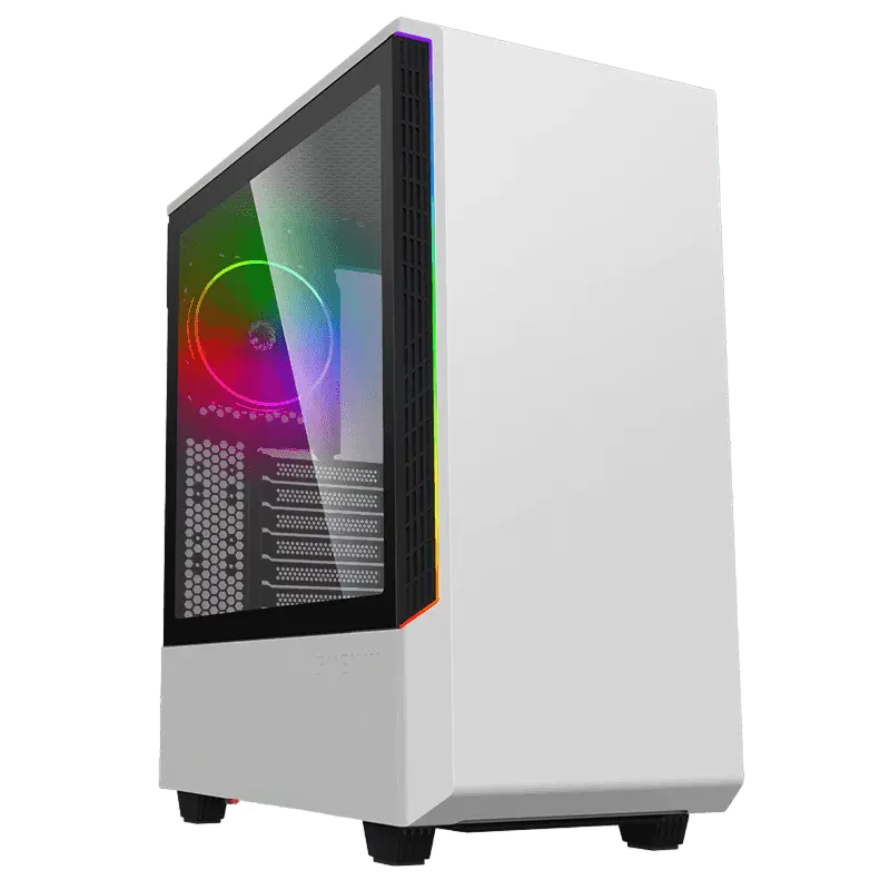 Gamemax PANDA T802 WT Midi-Tower Alb