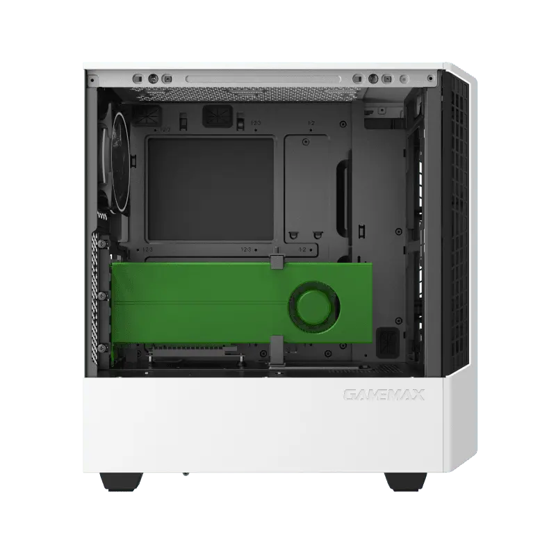 Gamemax PANDA T802 WT Midi-Tower Alb