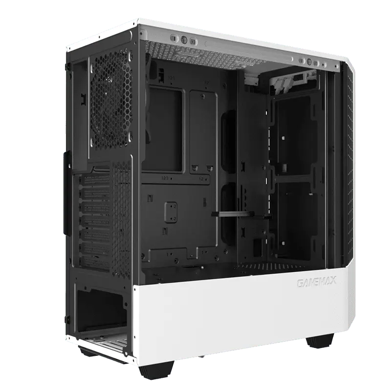 Gamemax PANDA T802 WT Midi-Tower Alb