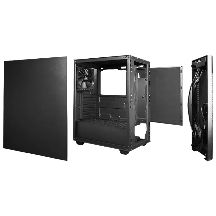 Chieftec AS-01B-OP Midi-Tower Negru