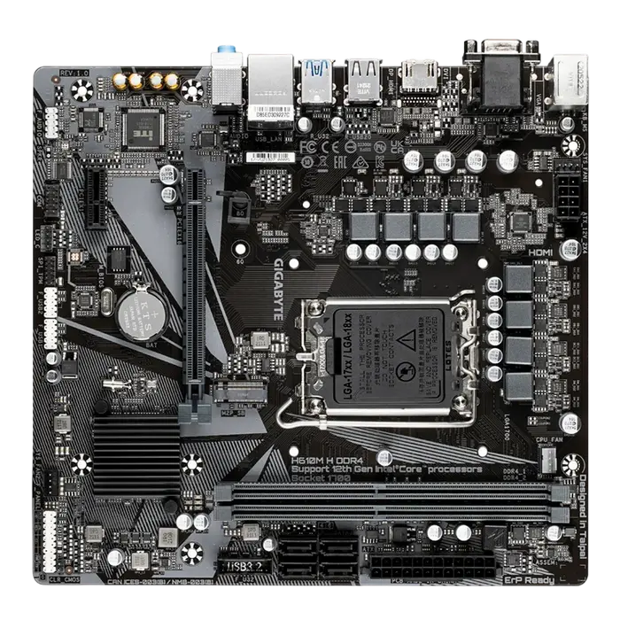 Gigabyte H610M H DDR4 LGA1700 Micro-ATX