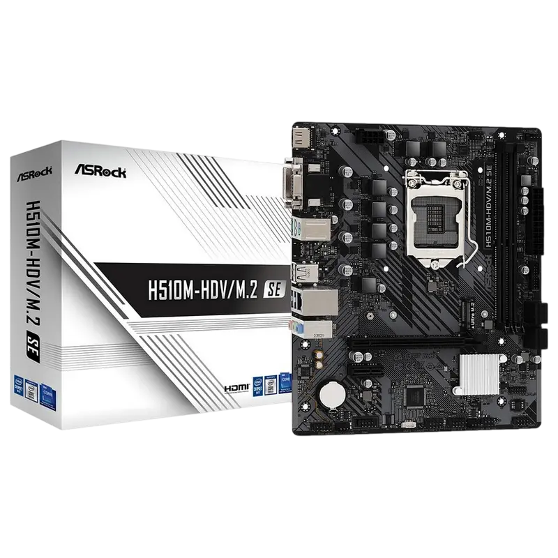 ASRock H510M-HDV/M.2 SE LGA1200 Micro-ATX