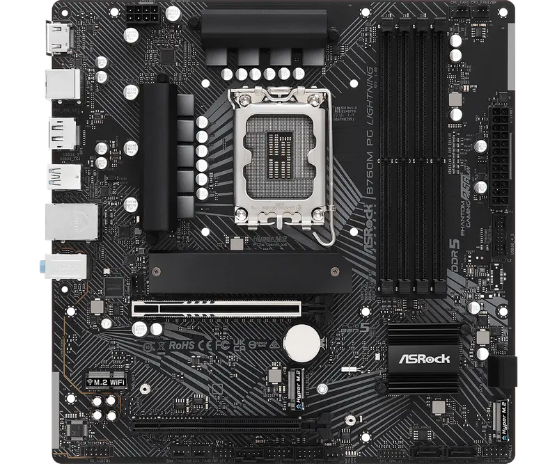 ASRock B760M PG LIGHTNING LGA1700 Micro-ATX