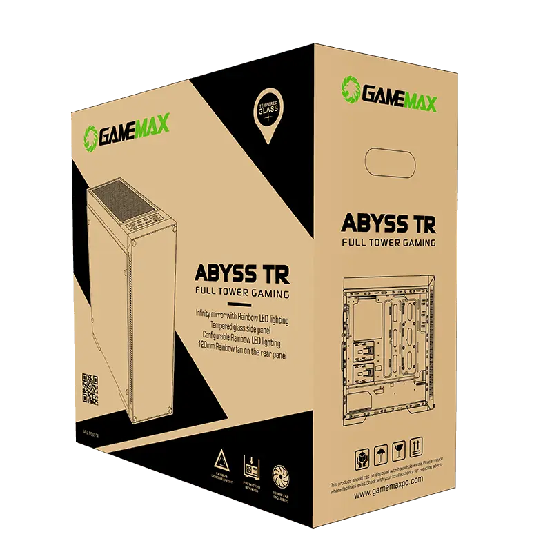 Gamemax ABYSS TR Midi-Tower Negru