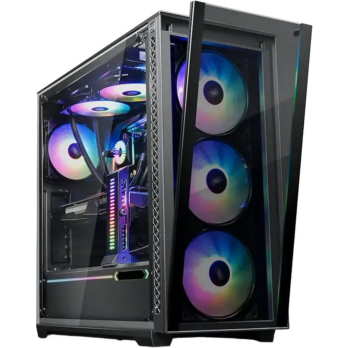 Deepcool MATREXX 70 ADD-RGB 3F Midi-Tower Negru