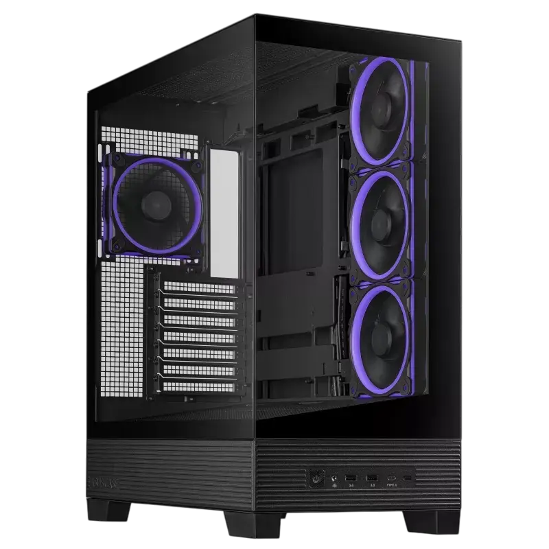 ASUS A31 PLUS TG ARGB Midi-Tower Negru