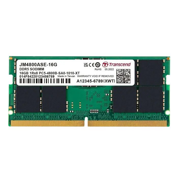 Transcend JetRam 16GB DDR5 4800MHz SODIMM