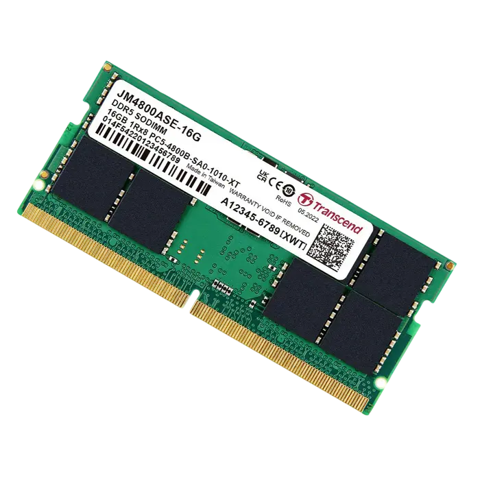 Transcend JetRam 16GB DDR5 4800MHz SODIMM