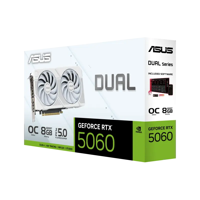 ASUS Dual GeForce RTX 5060 White OC