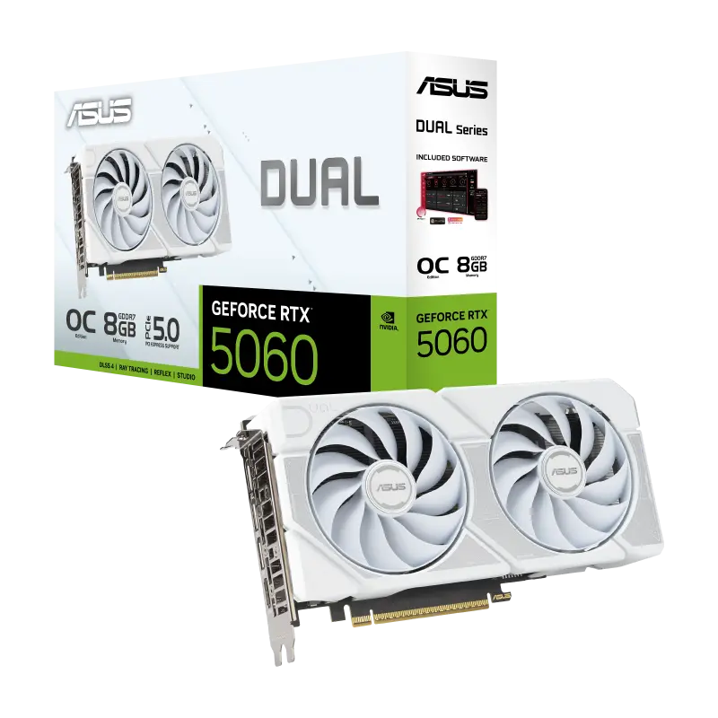 ASUS Dual GeForce RTX 5060 White OC