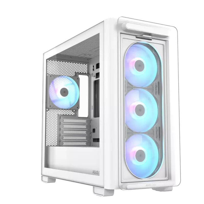ASUS A23 PLUS TG ARGB Mini-Tower Alb
