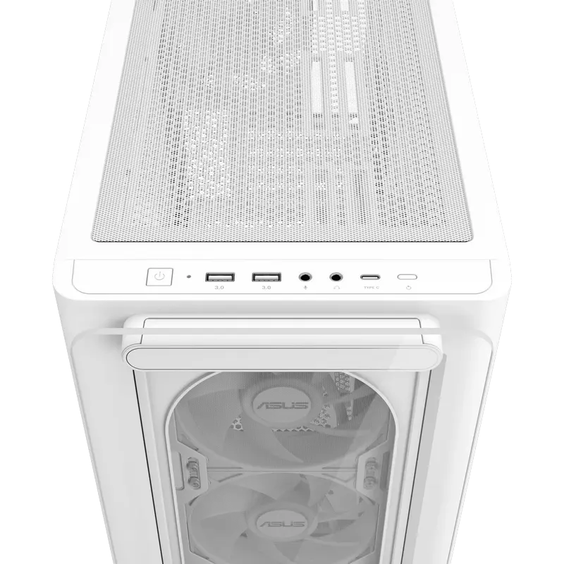 ASUS A23 PLUS TG ARGB Mini-Tower Alb
