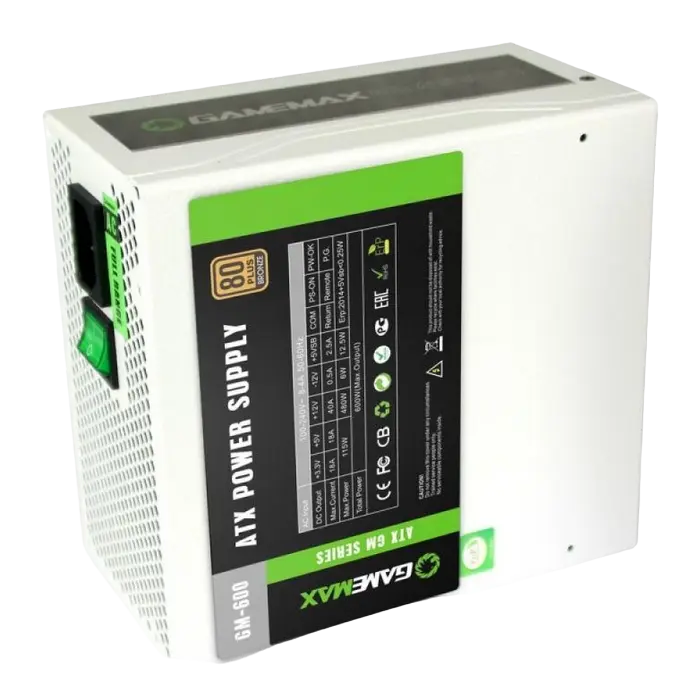 Gamemax GM-600 White 600W ATX
